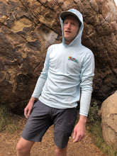 Load image into Gallery viewer, Glacier Blue Sun Hoodie Pro