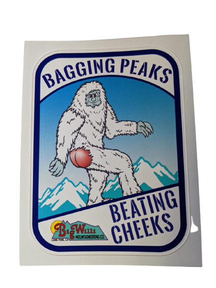 Bagging Peaks Beating Cheeks Stickers