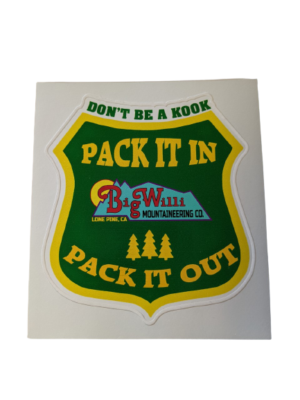 Pack It In Pack It Out Stickers